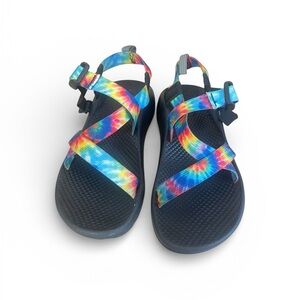 Chaco Z1 Ecotread Sandals Tie Dye Rainbow Multicolor JCH199812 Kids Youth Size 4